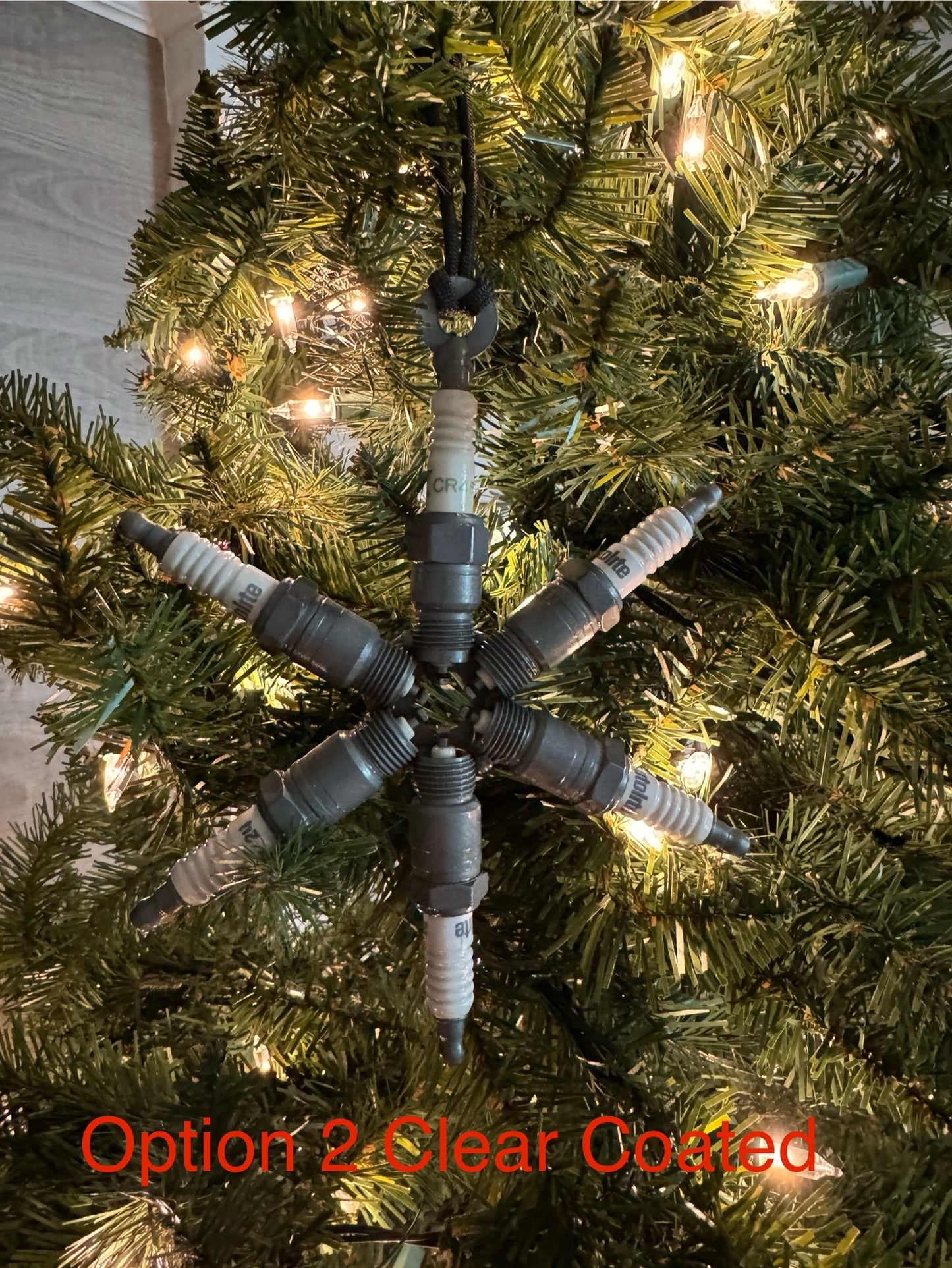 Recycled Spark Plug Snowflake Ornament / Decor